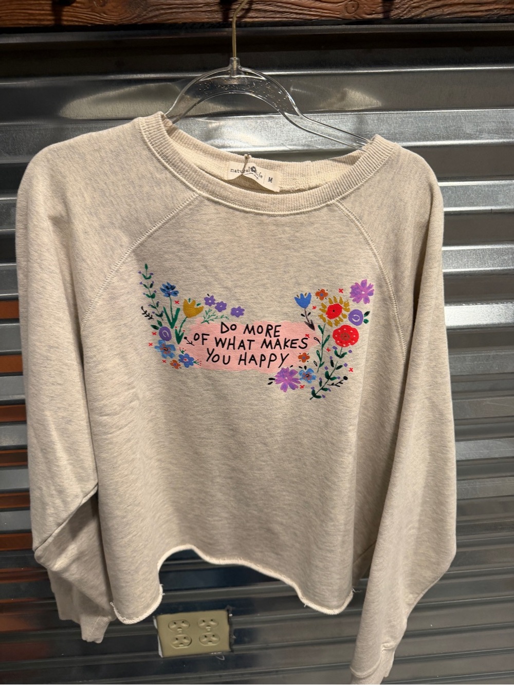 Natural loft sweatshirt woman’s size medium